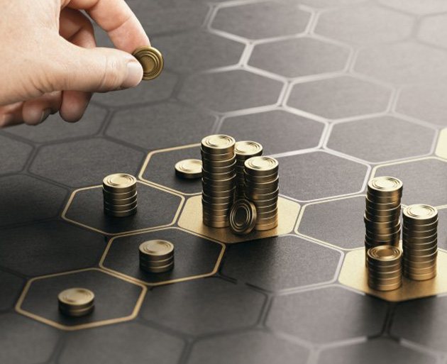 Coins arranged on hexagonal grid